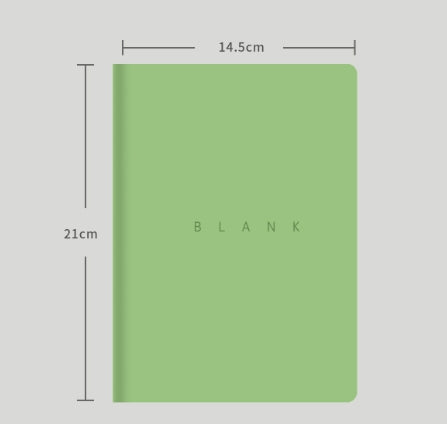 A5 Soft Leather Cover Notebook for College Students