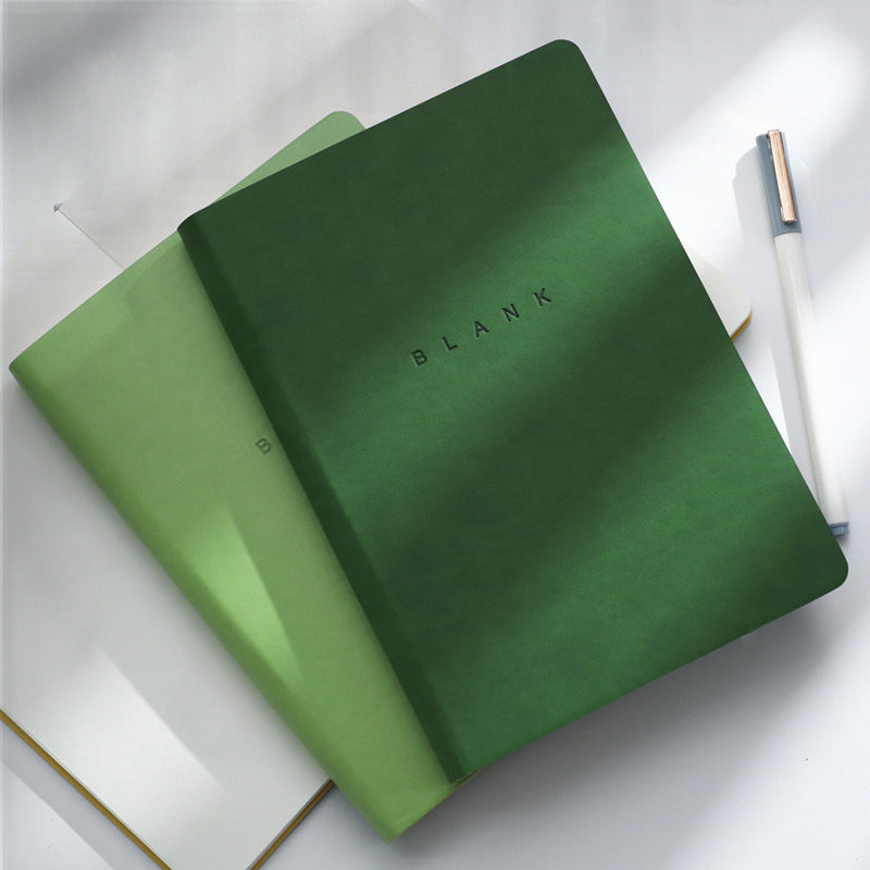 A5 Soft Leather Cover Notebook for College Students