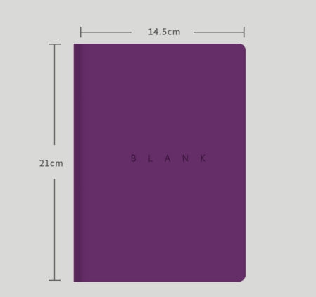 A5 Soft Leather Cover Notebook for College Students