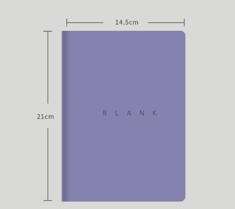 A5 Soft Leather Cover Notebook for College Students