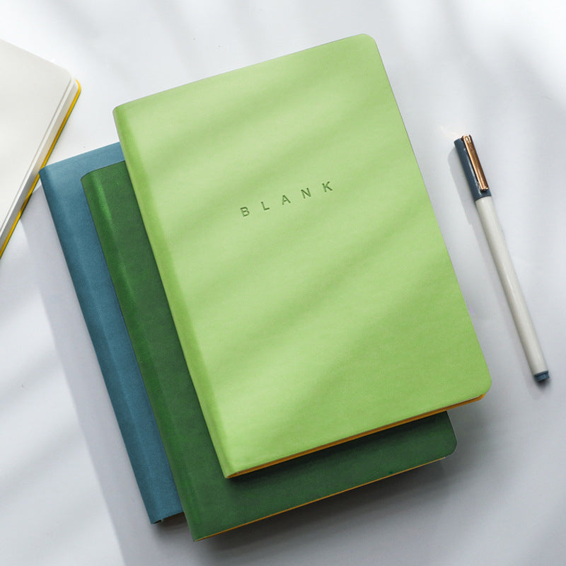 A5 Soft Leather Cover Notebook for College Students